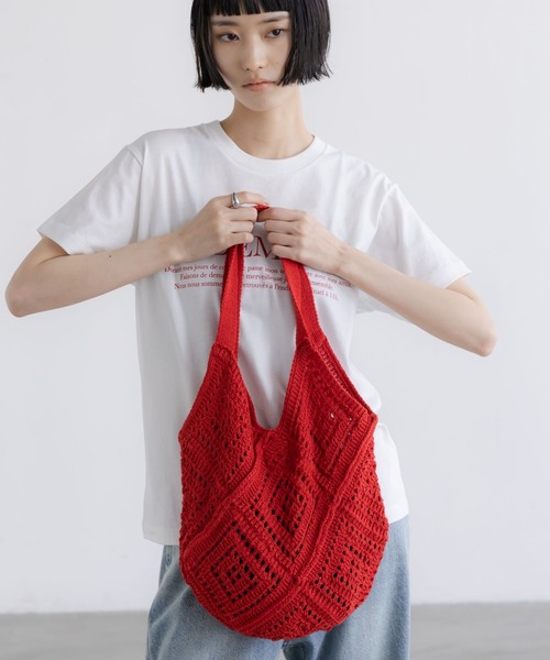 LOWRYS FARM（ローリーズファーム） トートバッグ ニットトートBAG