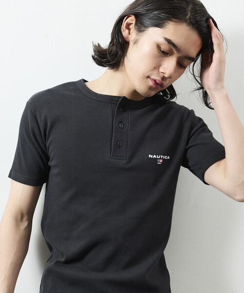 NAUTICA（ノーティカ） ヘンリーネック tシャツ Essential タイト