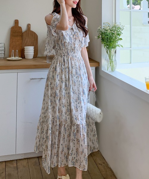 「DAY CLOSET」 半袖ワンピース S ベビーピンク レディース_画像3