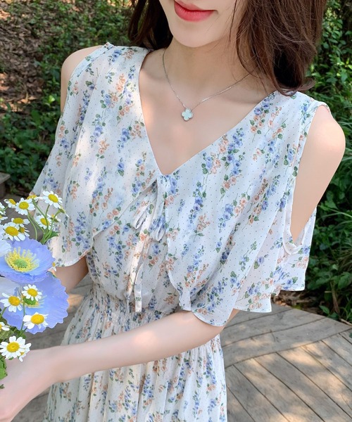 「DAY CLOSET」 半袖ワンピース S ベビーピンク レディース_画像7
