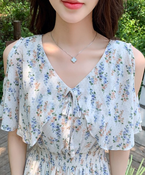 「DAY CLOSET」 半袖ワンピース S ベビーピンク レディース_画像8