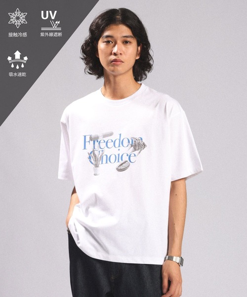 tシャツ 速乾 「接触冷感/吸水速乾」PHOTOGRAPHIC PRINT T-SHIRT/フォトグラフィックプリントTシャツ メンズ | RAGEBLUE | 01