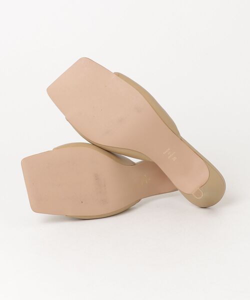「Demi-Luxe BEAMS」 ミュール 38 ベージュ レディース_画像3