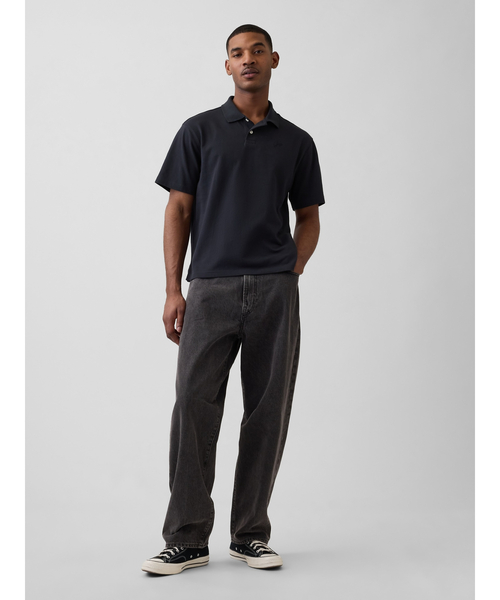 「GAP」 半袖ポロシャツ S ホワイト メンズ_画像2