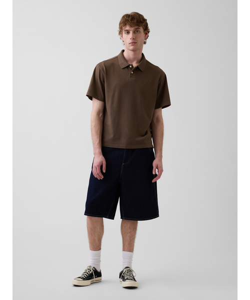 「GAP」 半袖ポロシャツ S ホワイト メンズ_画像6
