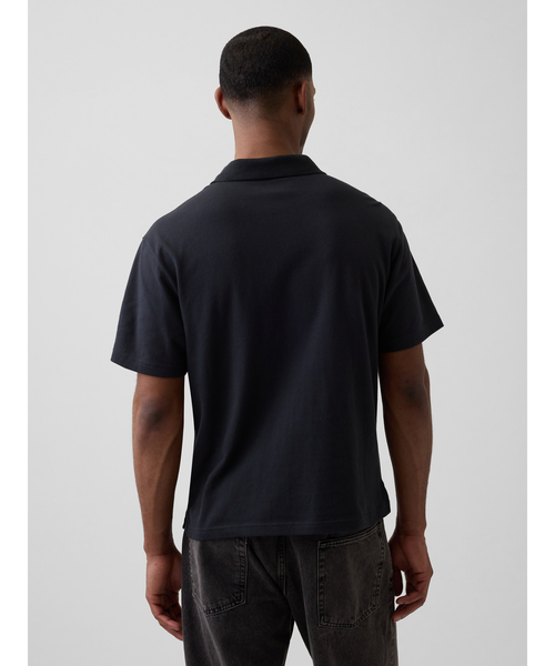 「GAP」 半袖ポロシャツ S ホワイト メンズ_画像9