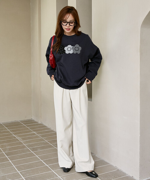 MARY QUANT（マリークヮント） トレーナー スウェット 裏起毛 マリー 