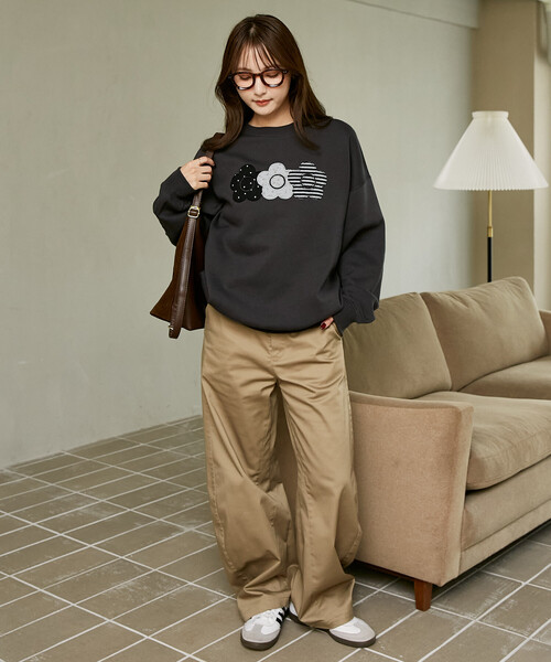 MARY QUANT（マリークヮント） トレーナー スウェット 裏起毛 マリー