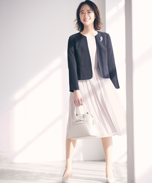 「ANY SIS」 ノーカラージャケット 0 グレー レディース_画像10
