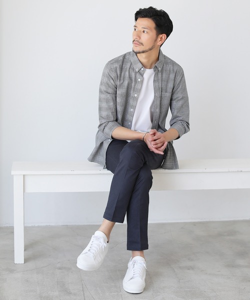 LIL VENDARS シャツ ストレッチ オックスフォード ボタンダウン