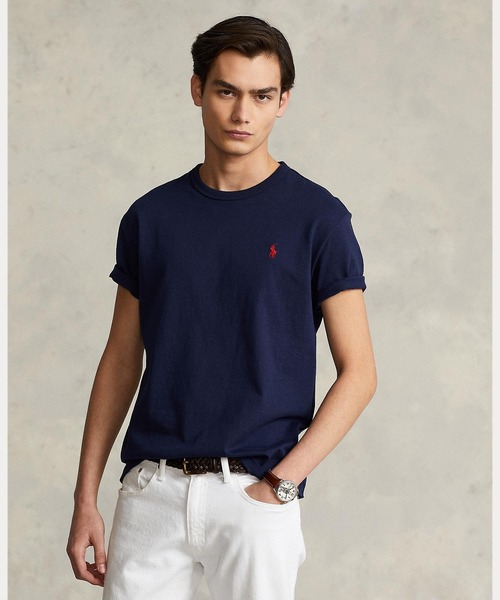 売れ筋商品|||ラルフローレン カットソー トップス レディース Classic-Fit Jersey Graphic T-Shirt Classic Navy Classic Fit Jersey Graphic T-Shirt