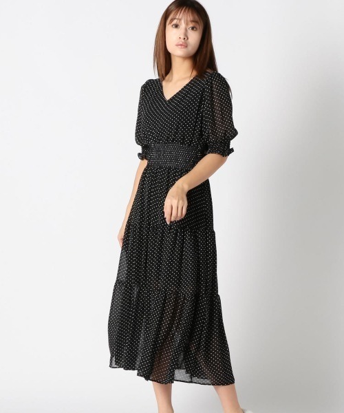 ワンピース ドット柄ティアードワンピース Zozotown 通販 Paypayモール