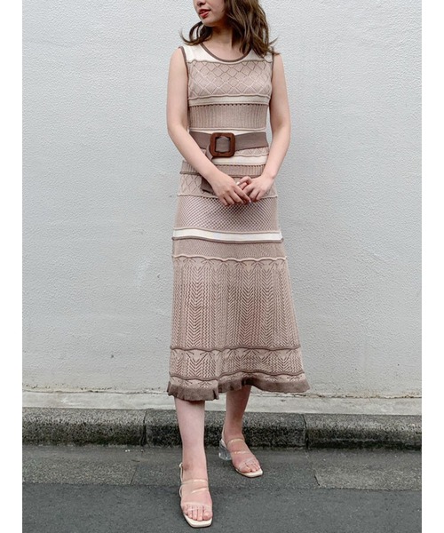 ワンピース ミルフィーユクロシェワンピース