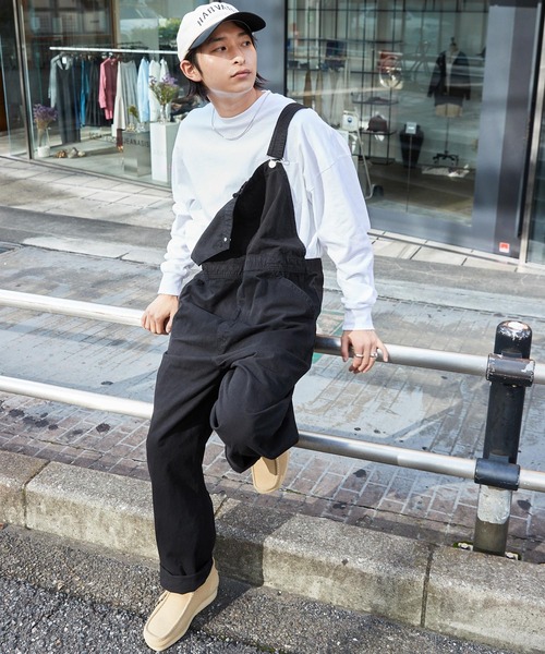 LEE ブラックデニムオーバーオール　M Lee（リー） オーバーオール サロペット BIB ALLS デニム/ツイル