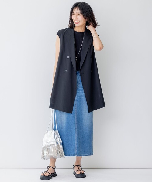 デニムスカート 「洗える」23区DENIM ストレッチデニム スカート