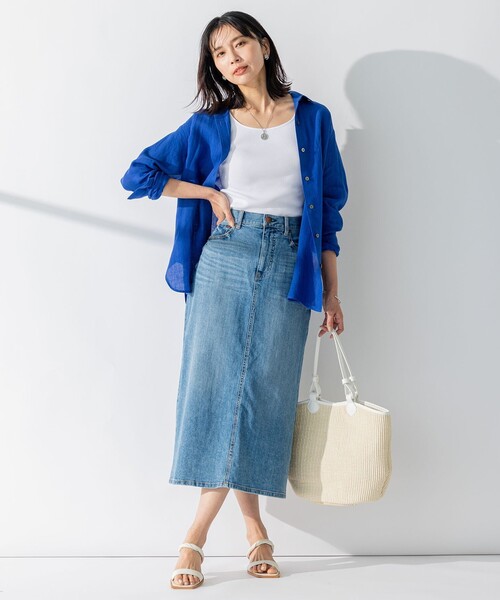 チャド＊美品＊23区 デニムスカート ライトブルー　サイズ36 チャド様専用＊美品＊23区 デニムスカート ライトブルー サイズ