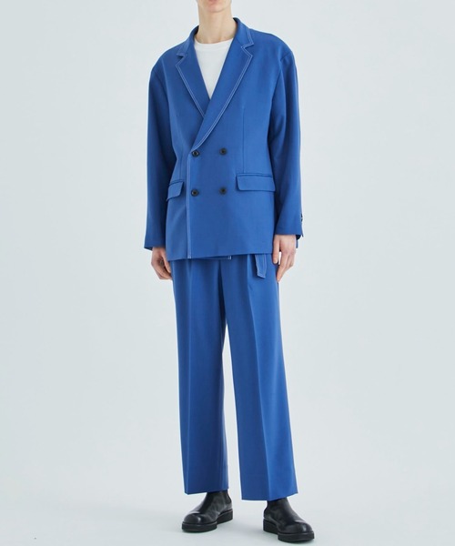 LiNoH スラックス 「LiNoH」T/W BELTED STRAIGHT SLACKS メンズ