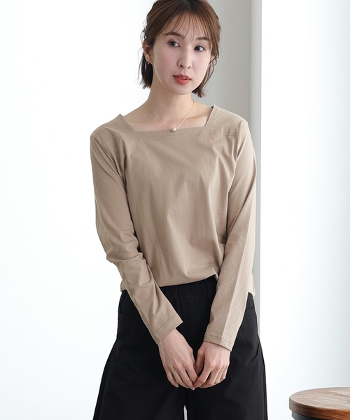tシャツ AK+1 / シルク コットン 丸胴 プルオーバー レディース Demi-Luxe BEAMS（デミルクス ビームス）AK+1 / シルク コットン