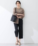 ワイドパンツ スラックス パンツ 「接触冷感・...の詳細画像1
