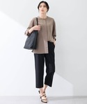 ワイドパンツ スラックス パンツ 「接触冷感・...の詳細画像2
