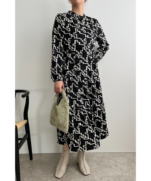 palm RICHE ワンピース 幾何学柄ワンピース レディース : ZOZOTOWN  