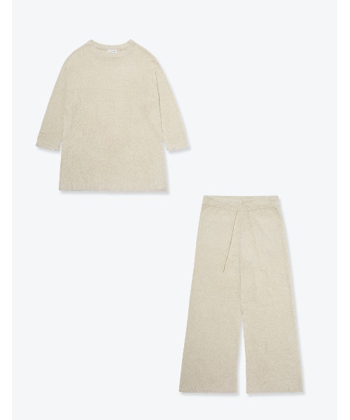 ルームウェア・パジャマ SLEEPY SLEEPY POWDER KNIT SLEEPY パジャマ メンズパウダーニットセットアップ パジャマ
