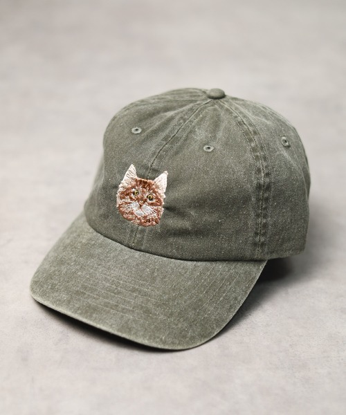 RIVER UP キャップ 帽子 /RIVER UP/ANIMAL EMBROIDERY PIGMENT