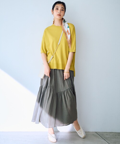 23区 スカート 「洗える」LIBECO ティアード : ZOZOTOWN Yahoo