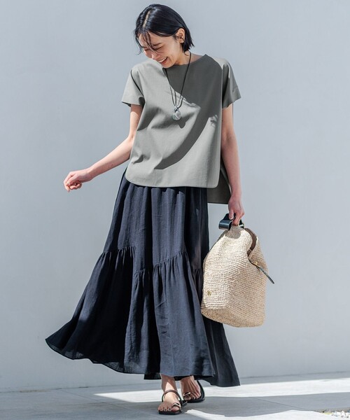 23区 スカート 「洗える」LIBECO ティアード : ZOZOTOWN Yahoo