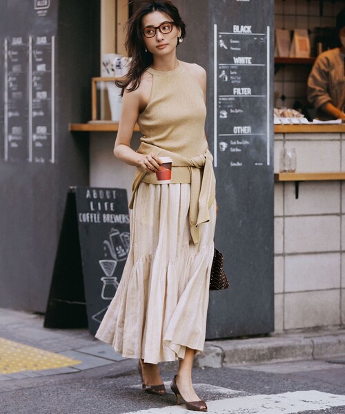 23区 スカート 「洗える」LIBECO ティアード : ZOZOTOWN Yahoo