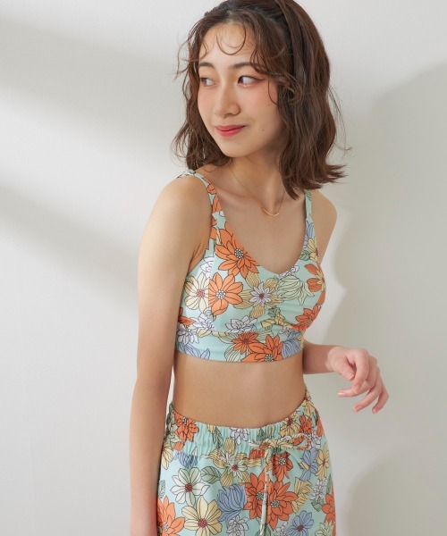 新品　Ocean Pacific 4点セット水着 UVカット　Mオレンジ Ocean Pacific 水着 「OP/オーピー」レディース ビキニ水着4点