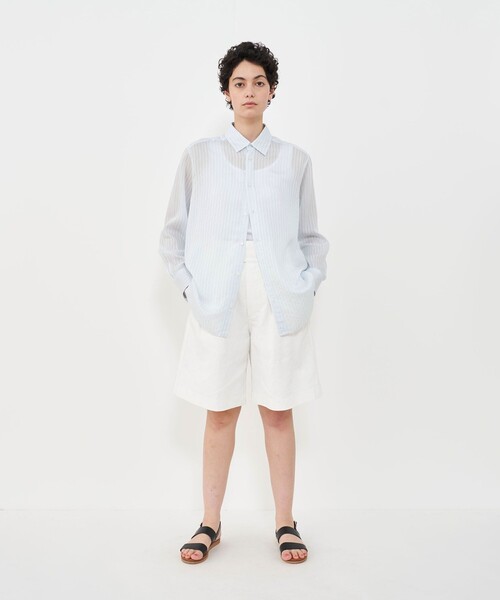 GALERIE VIE パンツ ピグメントリネン グルカショートパンツ