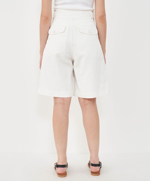 パンツ ピグメントリネン グルカショートパンツ レディースの画像