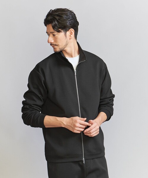 ユナイテッドアローズ ダブルニット ジップブルゾン L WEB限定 WARDROBE SMART】ダブルニット ジップブルゾン