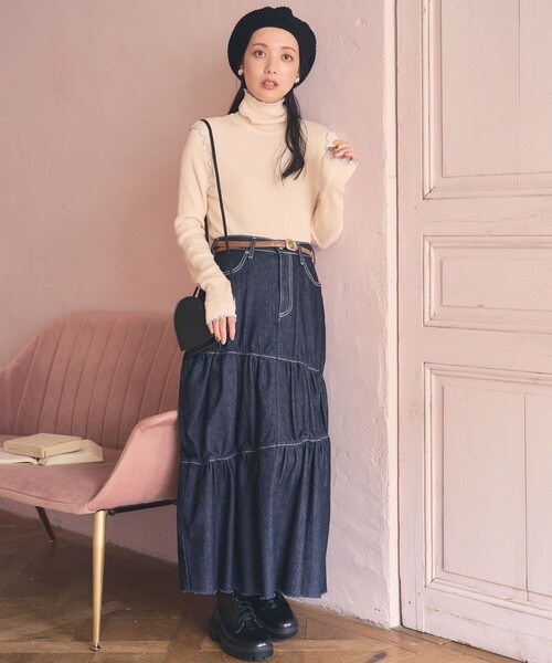 FREAK'S STORE デニムスカート SOMETHING × STORE/サムシング