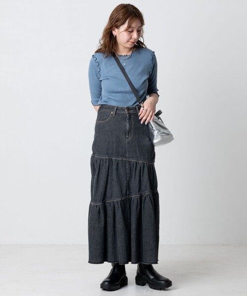 FREAK’S STORE デニムスカート Sサイズ SOMETHING FREAK'S STORE デニムスカート SOMETHING × STORE/サムシング