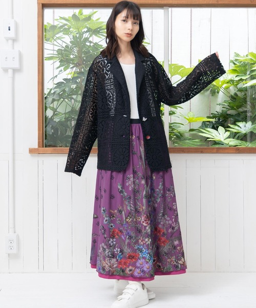 ハート柄 タンクトップ レース itimi shury Palomawool ハート柄 タンクトップ レース itimi shury Palomawool