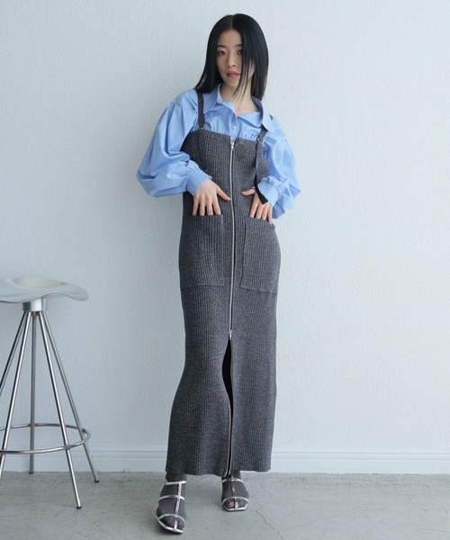 LADYMADE サロペット オーバーオール サイドベルトマーメイド