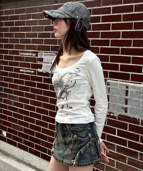 XU tシャツ 「XU」graphic long sleeve レディース : ZOZOTOWN