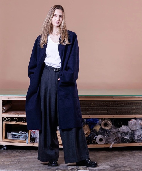 voaaov ジャケット　カーディガン VOAAOV（ヴォアーブ） カーディガン 「VOAAOV」COMPRESSED WOOL Long