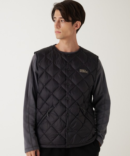 エディバウアー　メンズコート　ダウンベスト付　Mサイズ Eddie Bauer ダウンベスト ベスト インナーダウン メンズ