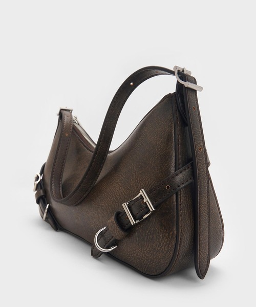 CHARLES & KEITH◆Sloane メタリック ショルダーバッグ◆送料込 CHARLES ＆ KEITH ショルダーバッグ バッグ Sloane スローン