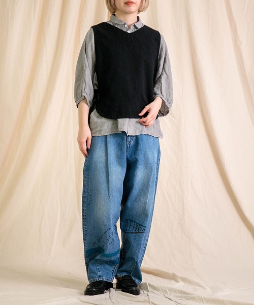 新品 Brocante ブロカント シュビルイージーパンツ デニム ジーンズ Brocante ジーンズ デニム デニムパンツ 「Brocante