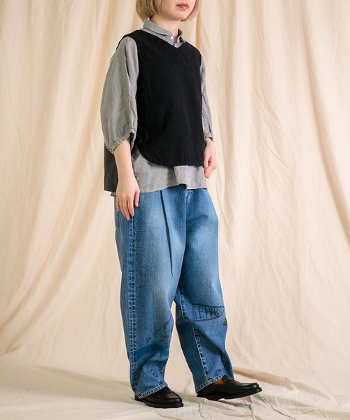 新品 Brocante ブロカント シュビルイージーパンツ デニム ジーンズ Brocante ジーンズ デニム デニムパンツ 「Brocante