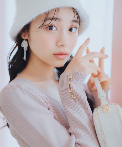 WILLSELECTION（ウィルセレクション） ニット セーター リボンスリーブ