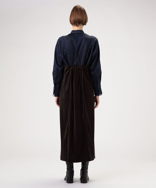 MACPHEE（マカフィー） ワンピース コットンポリエステルベロア