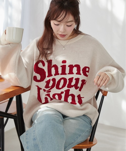 WEGO ニット セーター WEGO/「25年春夏新作」グラフィックBIG