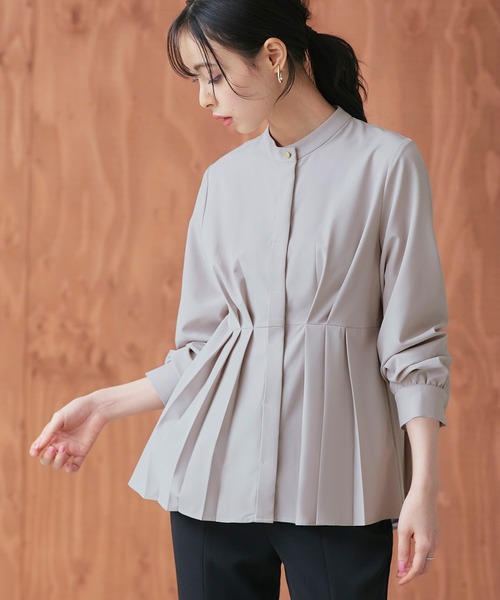 RUIRUE BOUTIQUE ブラウス シャツ 洗える ストレッチ