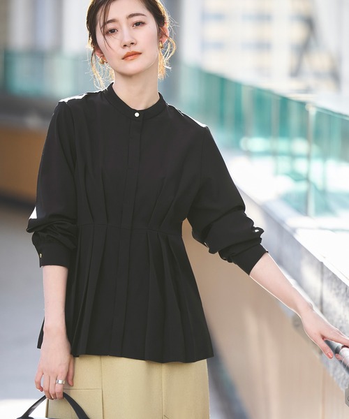 RUIRUE BOUTIQUE ブラウス シャツ 洗える ストレッチ