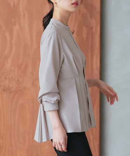 RUIRUE BOUTIQUE ブラウス シャツ 洗える ストレッチ